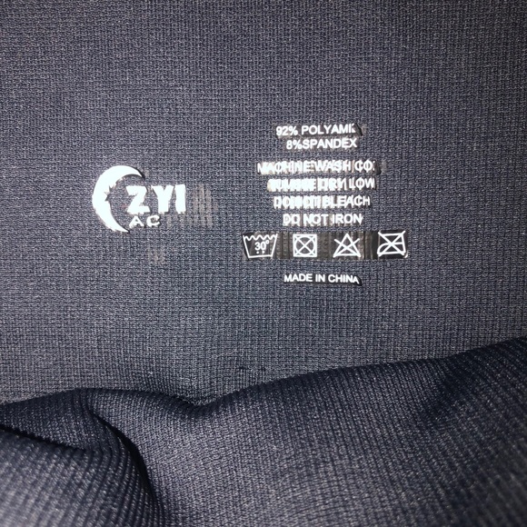 Zyia Active 7/8 Seamless Leggings Charcoal Gray S - Picture 5 of 5